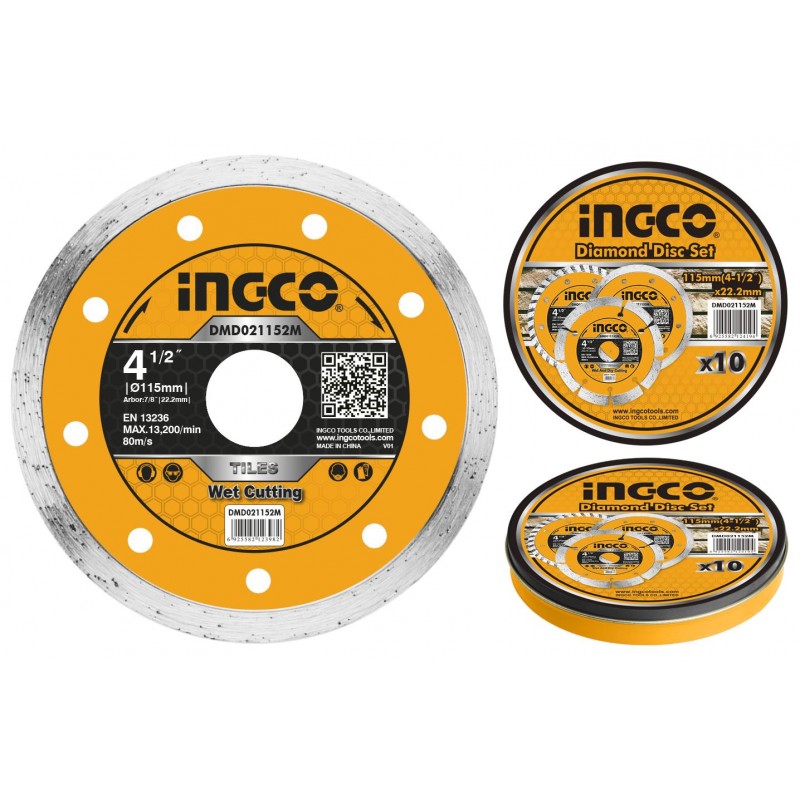 Δίσκοι κοπής δομικών υλικών 115mm Ingco DMD021152M